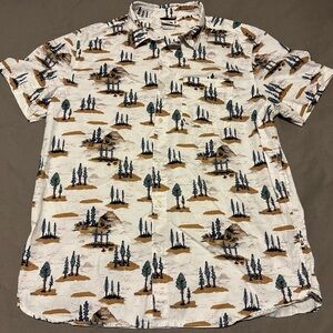 The North Face Men’s Short Sleeve Baytrail Pattern Shirt - Mountain Size XL